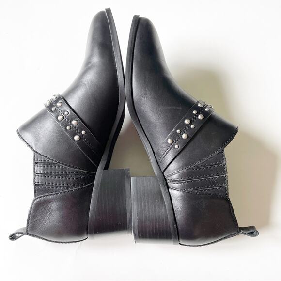 BCBGeneration Black Leather Moto Ankle Bootie - Picture 3 of 10